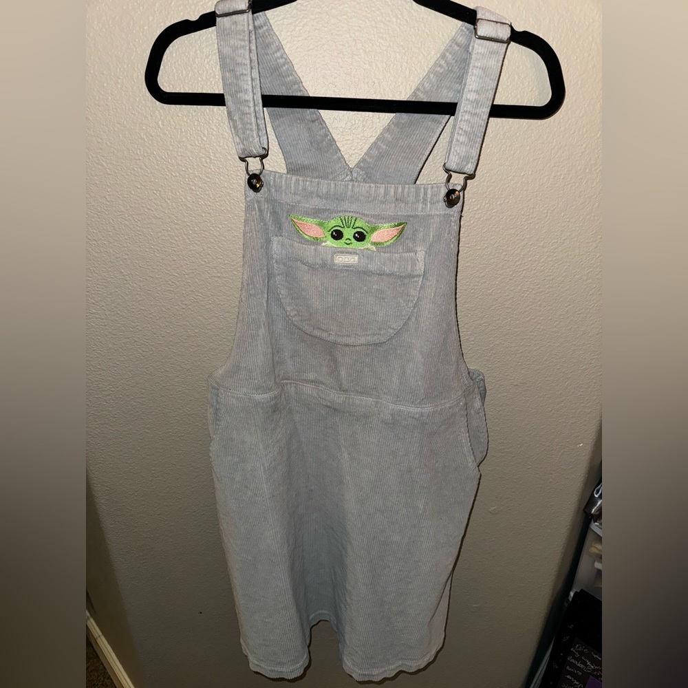 1X Star Wars Corduroy Style Overalls Mini Dress